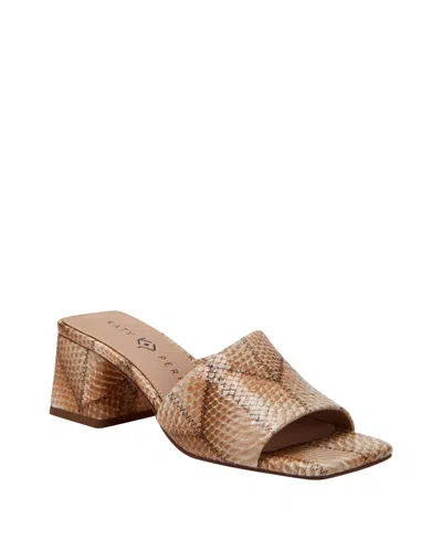Katy Perry Women's Gemm Block Heel Sandals In Tan Multi