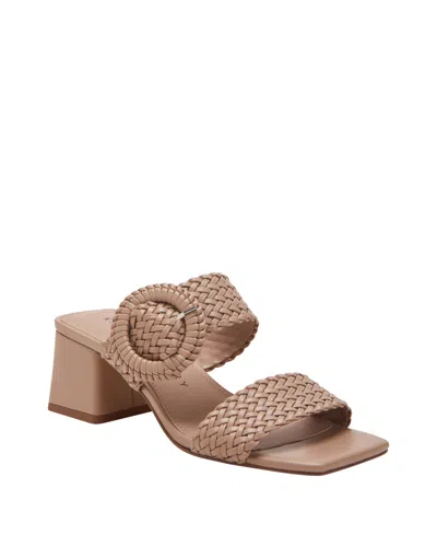 Katy Perry Women's Gemm Woven Block Heel Sandals In True Taupe