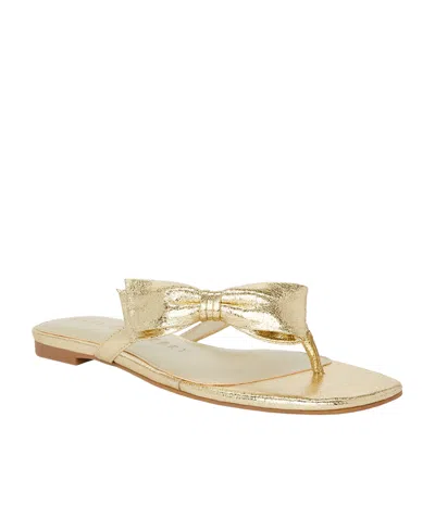 KATY PERRY WOMEN'S HALIE BOW THONG SLIP-ON FLAT SANDALS