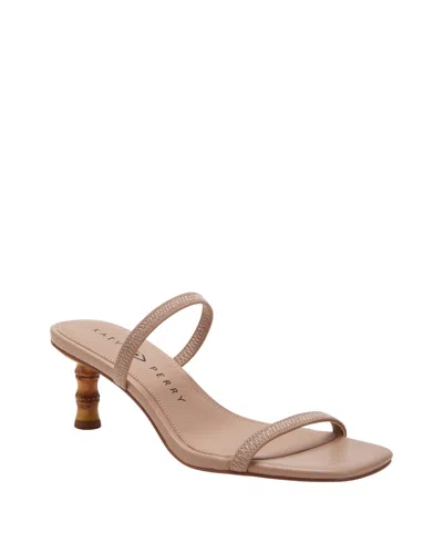 Katy Perry Women's Leilei Stretch Kitten Heel Sandals In True Taupe