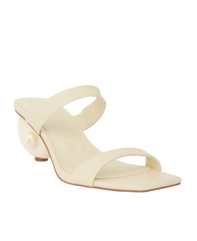 Katy Perry Women's Maritime Two Band Slip-on Shell Sandals In Chalk