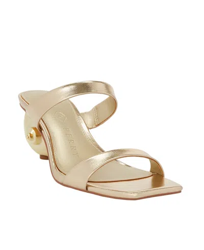 Katy Perry Women's Maritime Two Band Slip-on Shell Sandals In Champagne