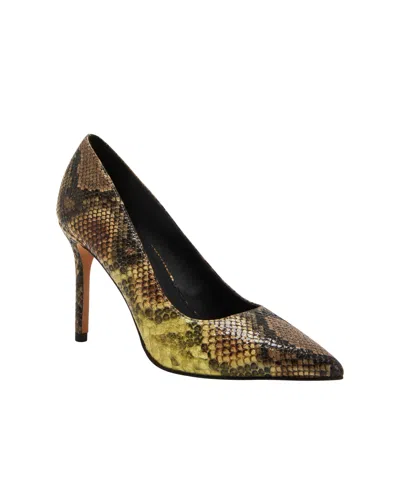 Katy Perry Women's Revival Pointed Toe Pumps In Sea Kelp Snake Multi