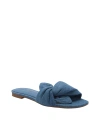 Katy Perry The Halie Bow Sandal In Blue Denim- Cotton,polyester