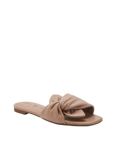 Katy Perry Women's The Halie Bow Sandals In True Taupe- Polyurethane,polyester