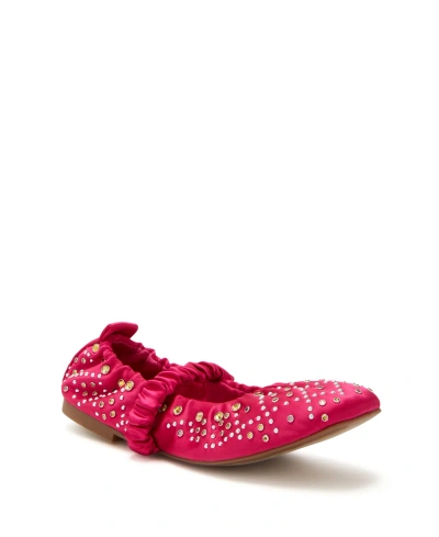 Katy Perry Women's The Jammy Scrunch Square Toe Flats In Luminous Pink
