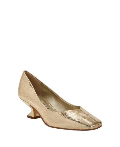 Katy Perry Women's The Laterr Pumps In Gold- Polyurethane,polyester