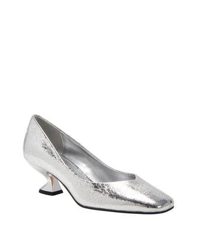 Katy Perry Women's The Laterr Pumps In Silver- Polyurethane,polyester