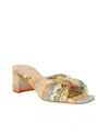 Katy Perry Tooliped Twisted Sandal In Natural Multi