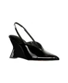 Katy Perry The Trendygurl Slingback Pointed Toe Wedge Sandal In Black