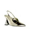 Katy Perry The Trendygurl Slingback Pointed Toe Wedge Sandal In Champagne