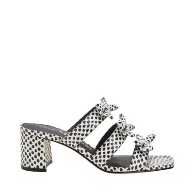 Katy Perry Women's Tooliped Bow Sandal In Black White Multi