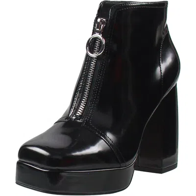Katy Perry Womens Zipper Man Made Booties In Black