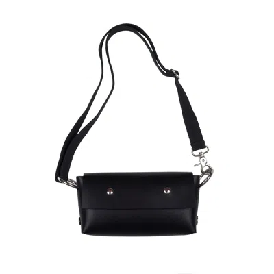 Katya Komarova Women's Black Leather Baguette Bag