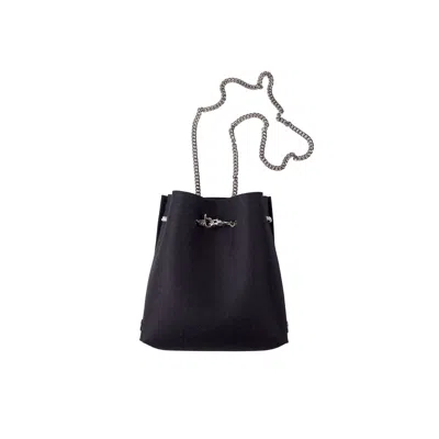 Katya Komarova Women's Felt Bucket Bag - Black
