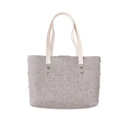 Katya Komarova Women's Felt Tote Bag - Grey