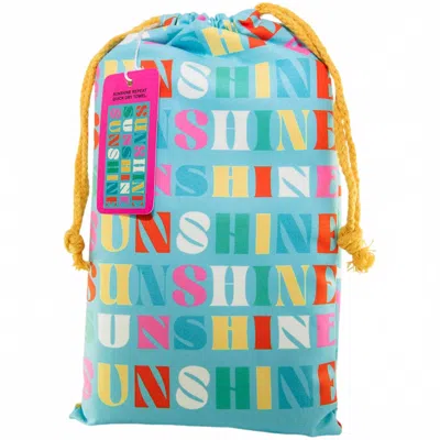 Katydid Beach Please Repeat Quick Dry Beach Towels In Blue