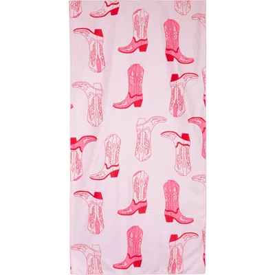Katydid Boots & Stars Quick Dry Beach Towel In Multi
