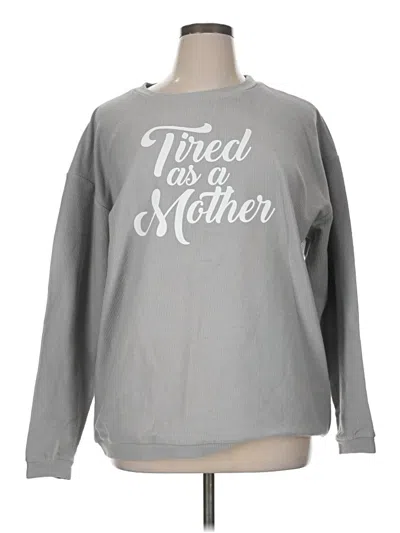Pre-owned Katydid Collection Sweatshirt In Gray