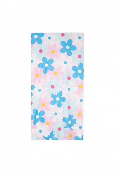 Katydid Cool Flowers Quick Dry Beach Towel In Multicolored