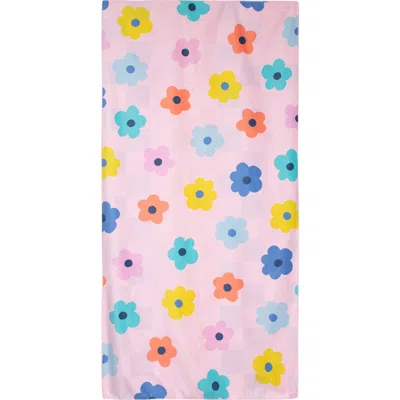 Katydid Flowers Quick Dry Beach Towel