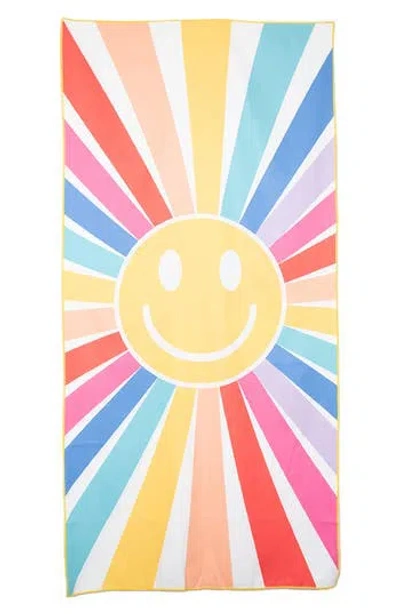 Katydid Happy Face Sunshine Quick Dry Beach Towel