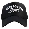 Katydid Here For The Boos Foam Trucker Hat In Black In Black