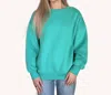 Katydid Hot Mess Just Doing My Best Long Sleeve Tee In Light Sea Green In Green