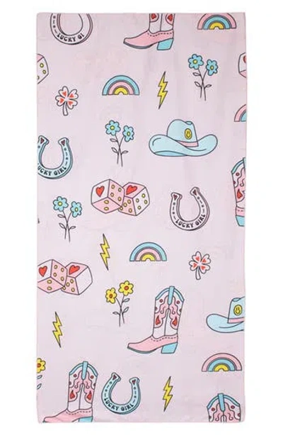 Katydid Lucky Cowgirl Quick Dry Beach Towel