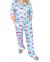 Katydid On Repeat Santa Clause Pj Set In Blue In Blue