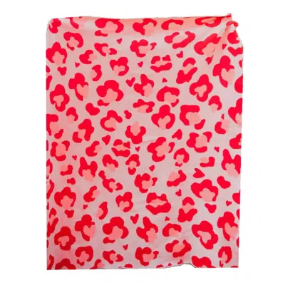 Katydid Oversized Blanket In Pink Leopard
