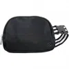 Katydid Unisex Fanny Pack Striped Strap Belt Sling Bag In Black In Black