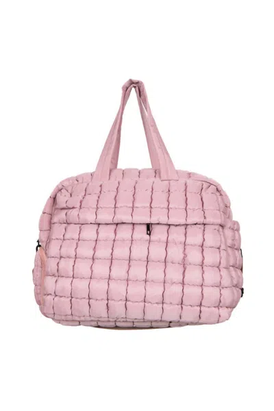 Katydid Women's Erica Quilted Weekend Duffel Bag In Mauve In Multi