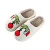 Katydid Women Grinchmas Is Here Fuzzy Slippers In Grinch Hand In Multi