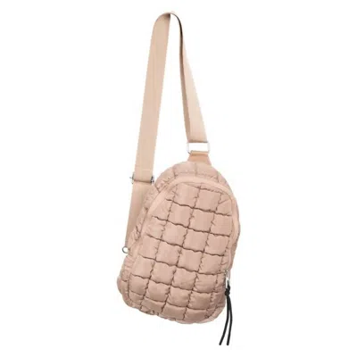 Katydid Women's Quilted Sling Bag In Tan