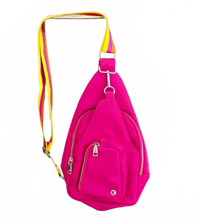Katydid Women's Stash Your Stuff Sling Bag In Hot Pink