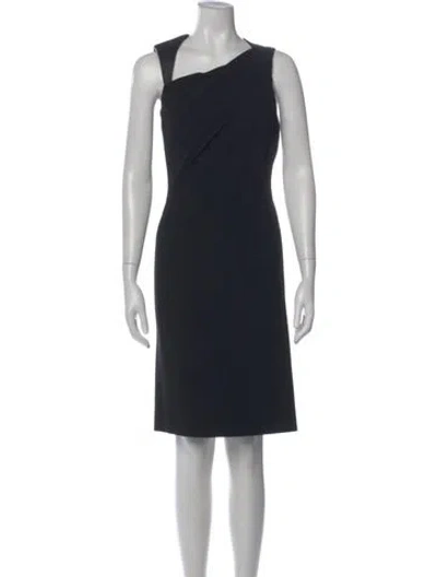 Pre-owned Kaufmanfranco Asymmetrical Knee-length Dress In Blue