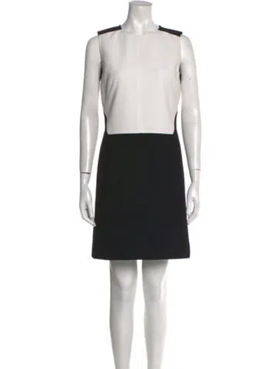 Pre-owned Kaufmanfranco Colorblock Pattern Knee-length Dress In Black