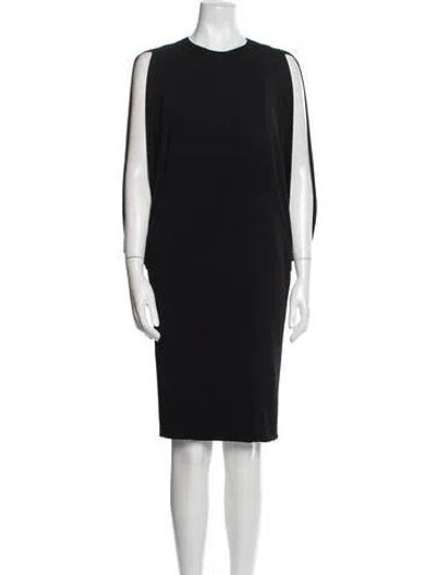 Pre-owned Kaufmanfranco Crew Neck Knee-length Dress In Black