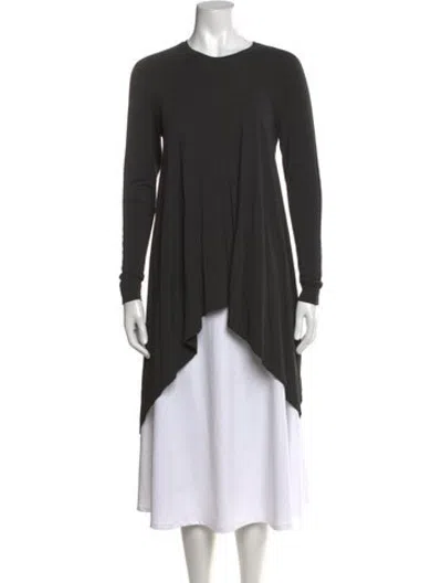 Pre-owned Kaufmanfranco Crew Neck Long Sleeve Tunic In Grey