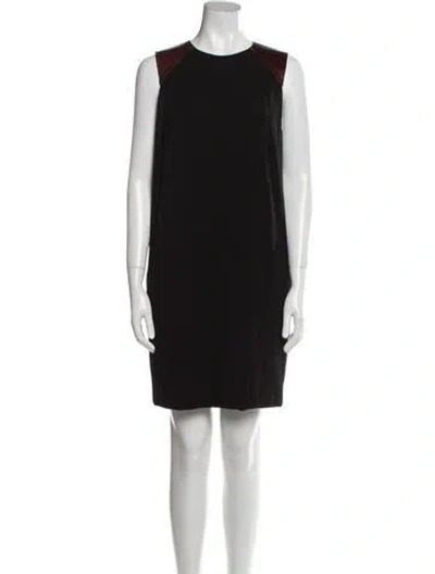 Pre-owned Kaufmanfranco Crew Neck Mini Dress In Black