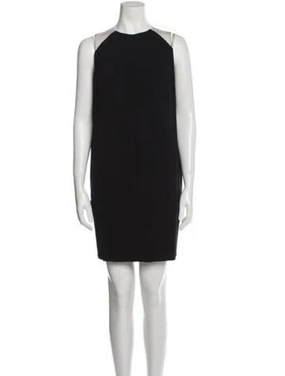 Pre-owned Kaufmanfranco Crew Neck Mini Dress In Black