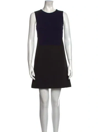Pre-owned Kaufmanfranco Crew Neck Mini Dress In Black