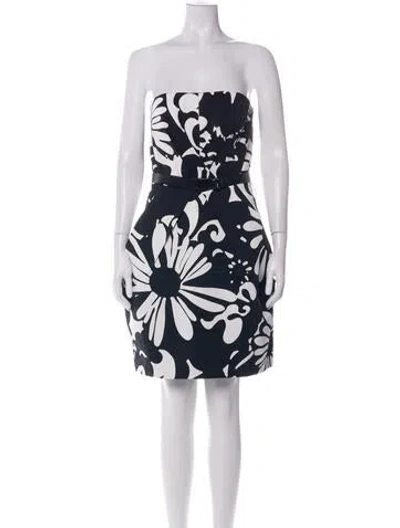 Pre-owned Kaufmanfranco Floral Print Mini Dress In Green