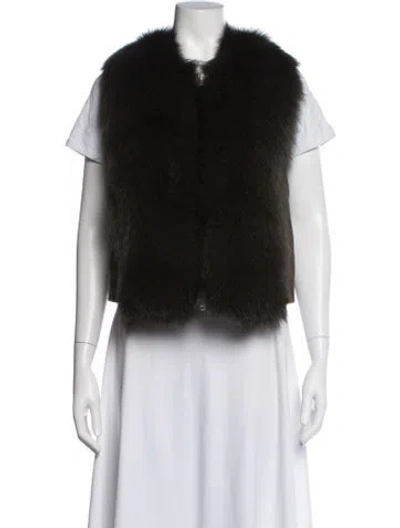 Pre-owned Kaufmanfranco Fox Vest In Black