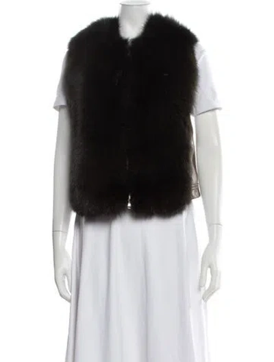 Pre-owned Kaufmanfranco Fox Vest In Black