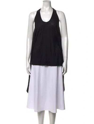 Pre-owned Kaufmanfranco Halterneck Sleeveless Top In Black