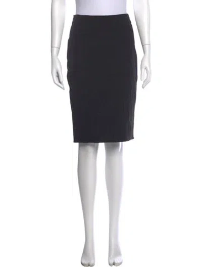 Pre-owned Kaufmanfranco Lace Trim Embellishment Knee-length Skirt In Gray