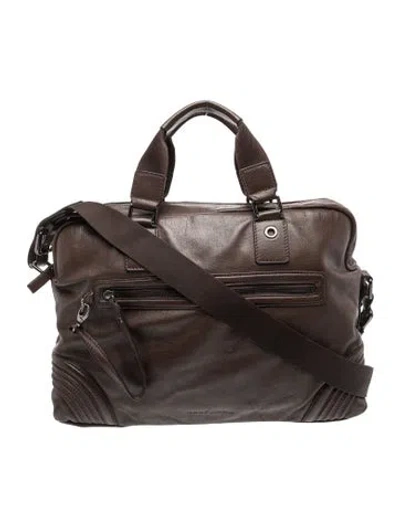 Pre-owned Kaufmanfranco Leather Top Handle Bag In Brown
