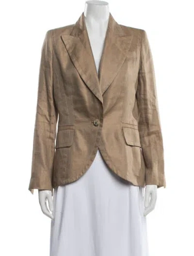 Pre-owned Kaufmanfranco Linen Blazer In Neutrals